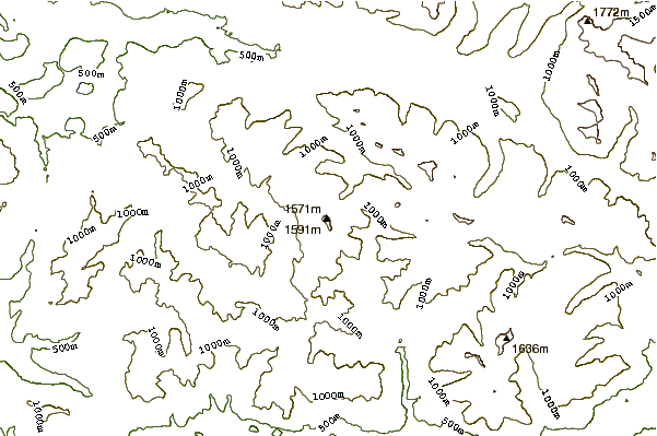 Mountain peaks around Griffin Mountain