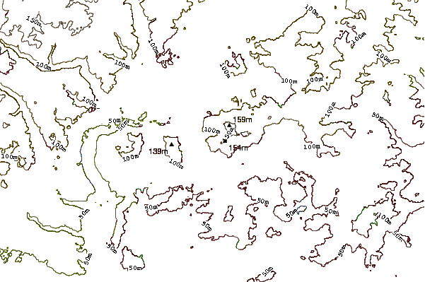 Mountain peaks around Grim's Ditch (Harrow)