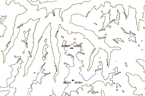 Mountain peaks around Grivola