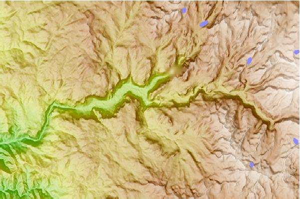 Surf breaks located close to Grizzly Peak (Yosemite)