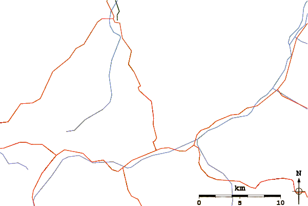 Roads and rivers around Grofler Krottenkopf