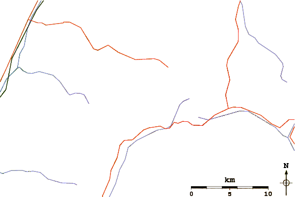 Roads and rivers around Grohmannspitze