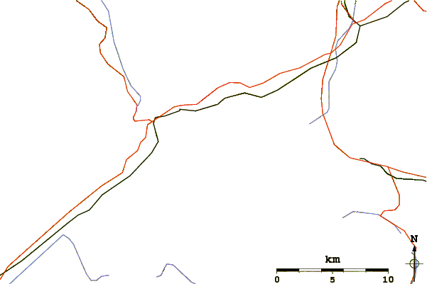 Roads and rivers around Gross Muttenhorn