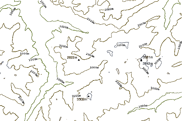 Mountain peaks around Gross Ruchen