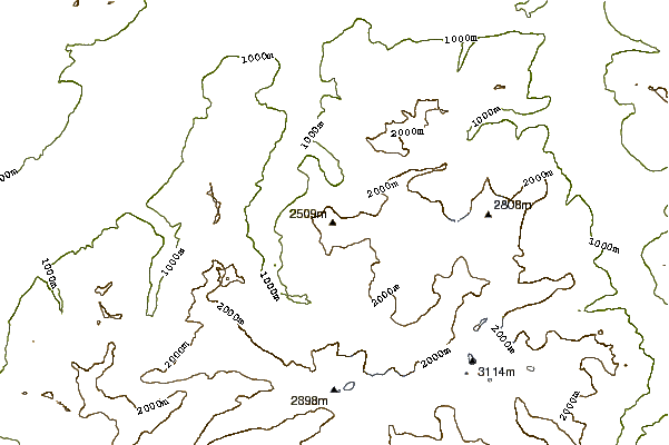 Mountain peaks around Gross Walenstock