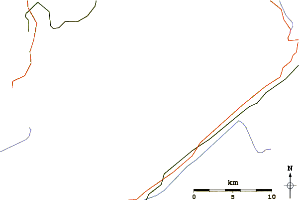 Roads and rivers around Gross Wannenhorn