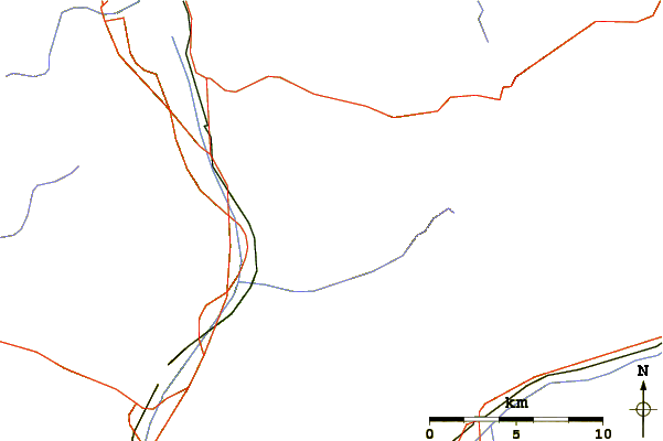 Roads and rivers around Gross Windgällen