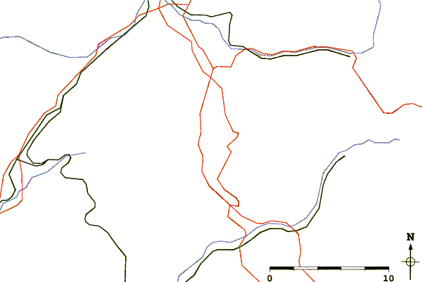 Roads and rivers around Große Haube