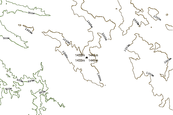 Mountain peaks around Großer Arber