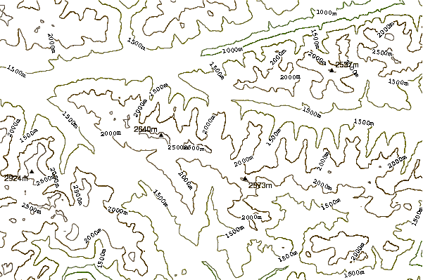 Mountain peaks around Grosser Kinigat