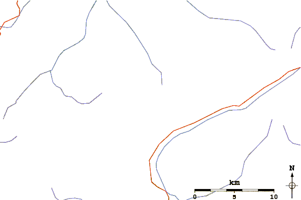 Roads and rivers around Großer Löffler