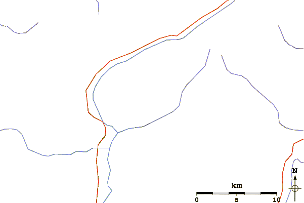 Roads and rivers around Großer Moosstock