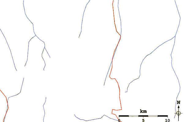 Roads and rivers around Großes Wiesbachhorn