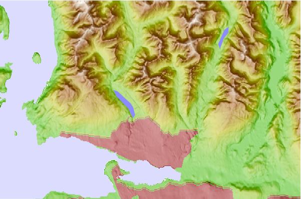 Surf breaks located close to Grouse Mountain