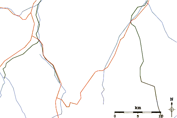 Roads and rivers around Gsür