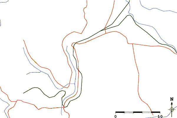 Roads and rivers around Gučevo