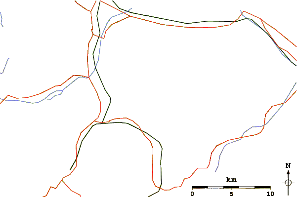 Roads and rivers around Gufelstock