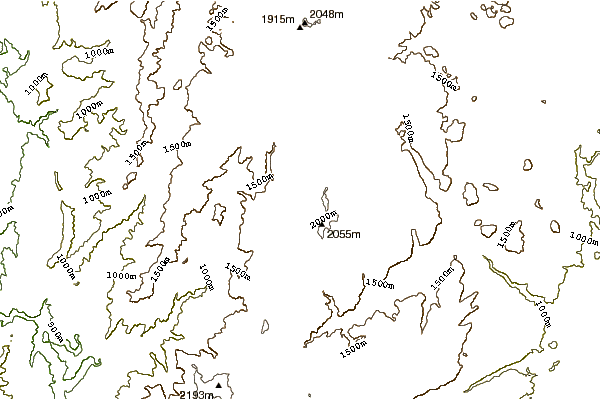 Mountain peaks around Gungartan