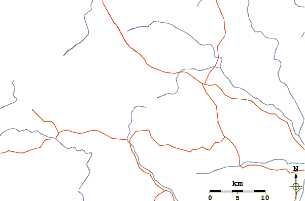 Roads and rivers around Gunung Besar