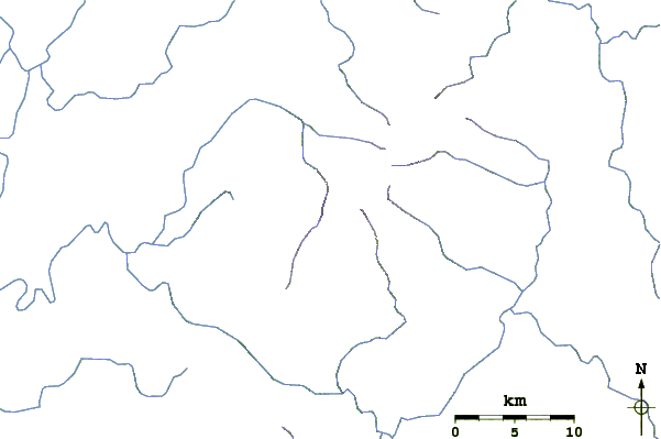 Roads and rivers around Gunung Mulu