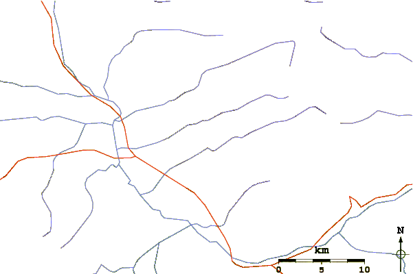 Roads and rivers around Gurla Mandhata