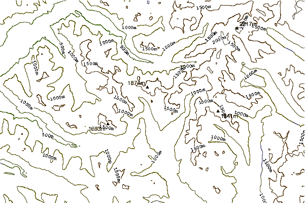 Mountain peaks around Guye Peak