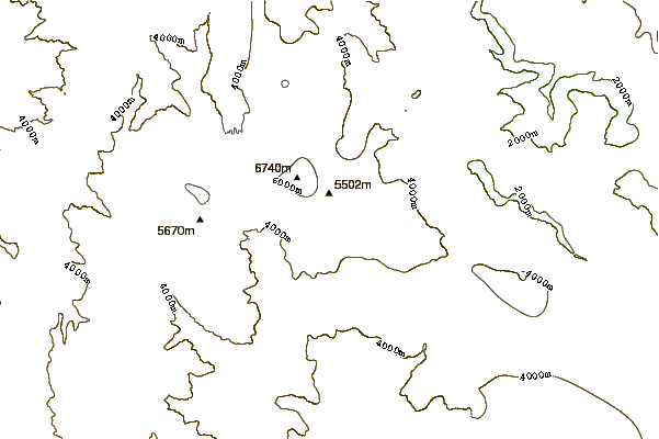 Mountain peaks around Gyala Peri (加拉白垒)