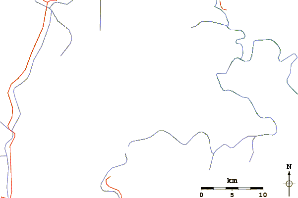 Roads and rivers around Gyala Peri (加拉白垒)