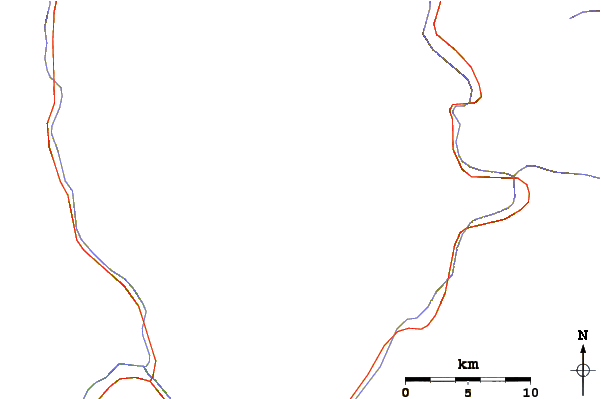 Roads and rivers around Haathi Parvat