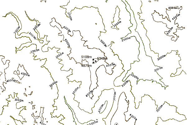 Mountain peaks around Haba Xueshan, Hābā Shān or Haba Snow Mountain (哈巴山)