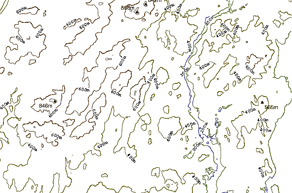 Mountain peaks around Hadley Mountain