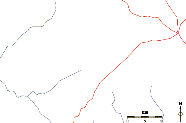 Roads and rivers around Hadur Shuayb