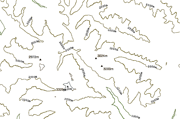 Mountain peaks around Hafner