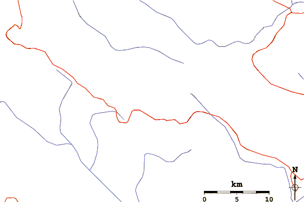 Roads and rivers around هفت تنان