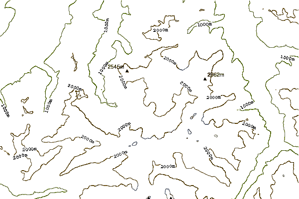 Mountain peaks around Hahnen