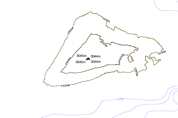 Mountain peaks around Haleakala