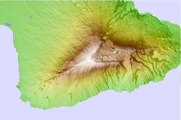 Surf breaks located close to Haleakala