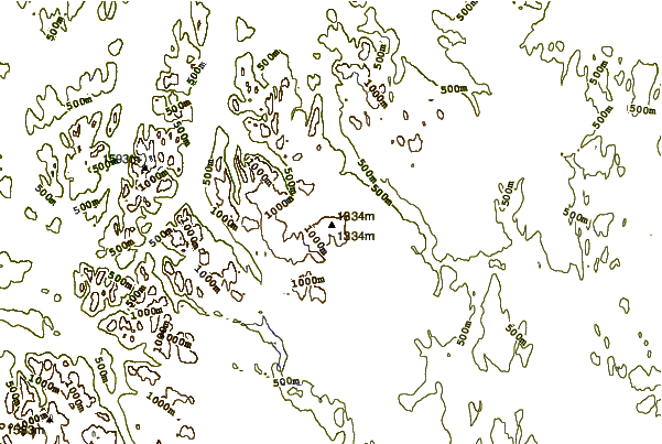 Mountain peaks around Haltiatunturi