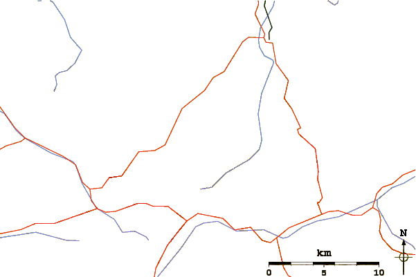 Roads and rivers around Hammerspitze