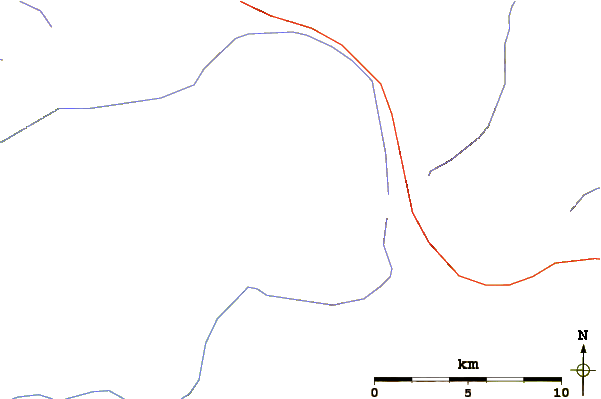 Roads and rivers around Hangar