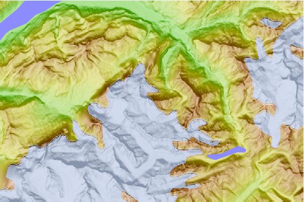 Surf breaks located close to Hangendgletscherhorn