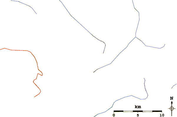 Roads and rivers around Hannegan Peak