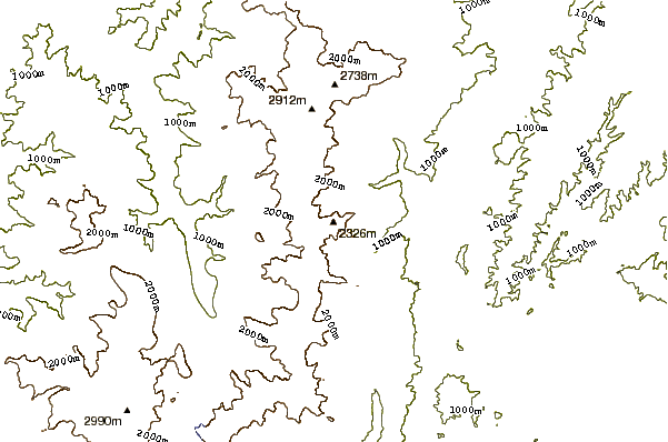 Mountain peaks around Happo One and Karamatsu Dake