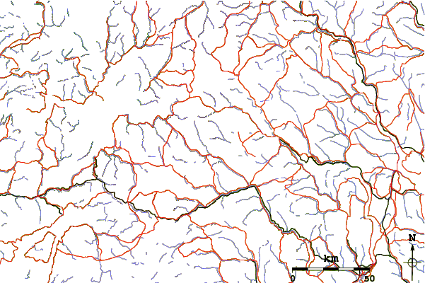 Roads and rivers around Harahorn