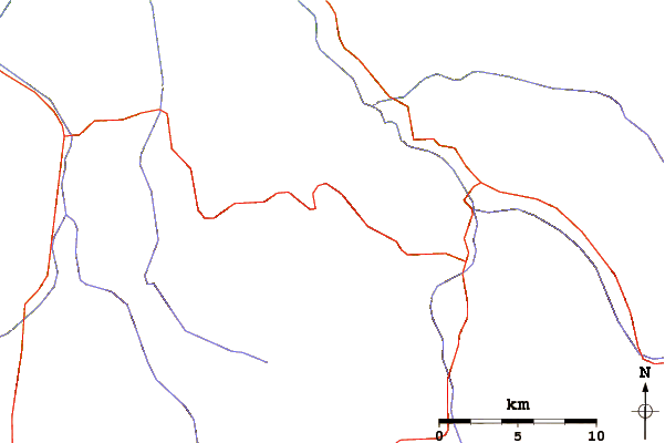 Roads and rivers around Harman