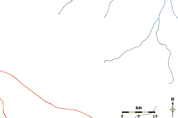 Roads and rivers around Harras Of Dhamar