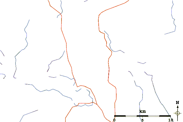 Roads and rivers around Hart Crag