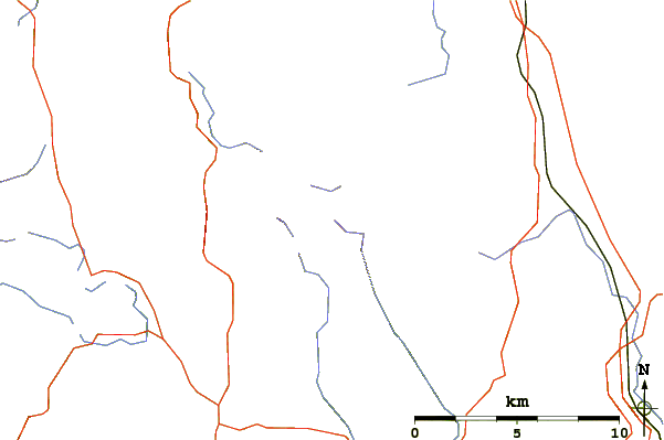 Roads and rivers around Harter Fell (Mardale)