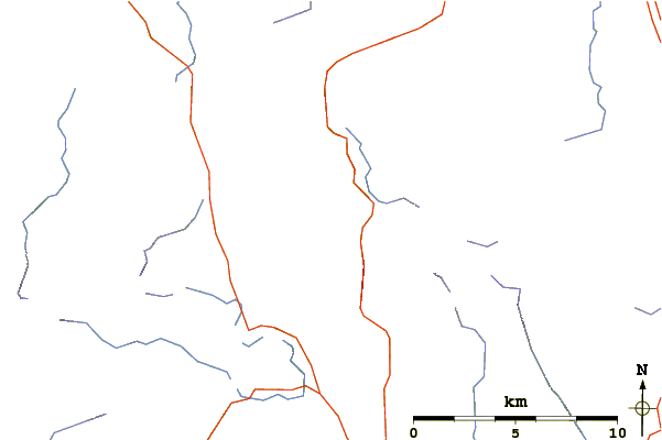 Roads and rivers around Hartsop above How