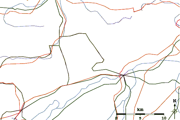 Roads and rivers around Hasenmatt